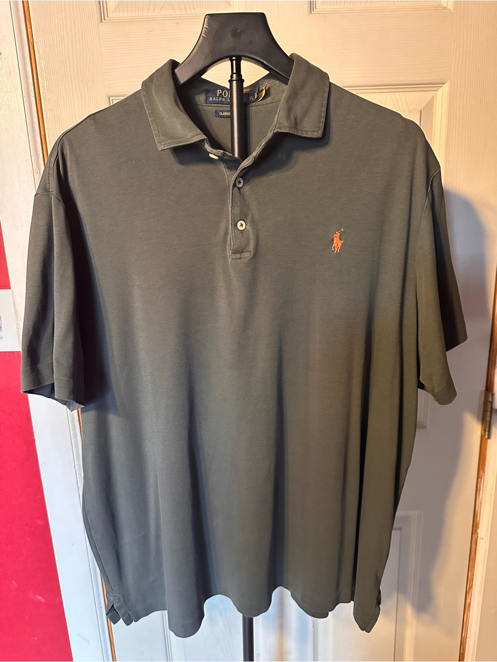 Polo Ralph Lauren Classic Fit Polo Shirt XL Green Pony Logo